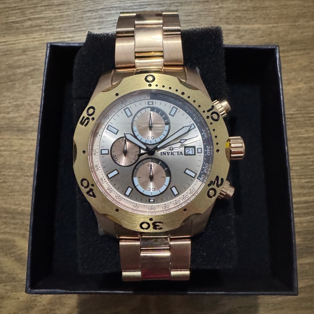 Invicta Specialty Stainless Steel Watch  in Two-Tone Gold/Rose Gold